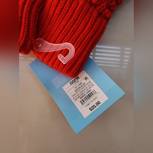 Adult Lego Red Stud Knit Mittens Winter Gloves OSFM - Picture 5 of 5